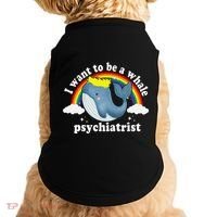 I Want To Be A Whale Psychiatrist Doggie Tank thumb 0
