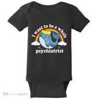 I Want To Be A Whale Psychiatrist Baby Bodysuit thumb 0