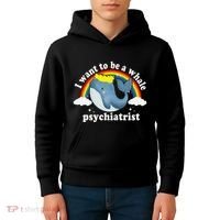 I Want To Be A Whale Psychiatrist Kids Hoodie thumb 4