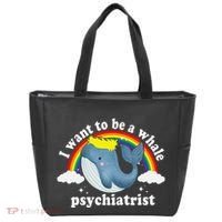 I Want To Be A Whale Psychiatrist Tote Bag thumb 0