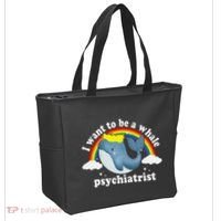 I Want To Be A Whale Psychiatrist Tote Bag thumb 2
