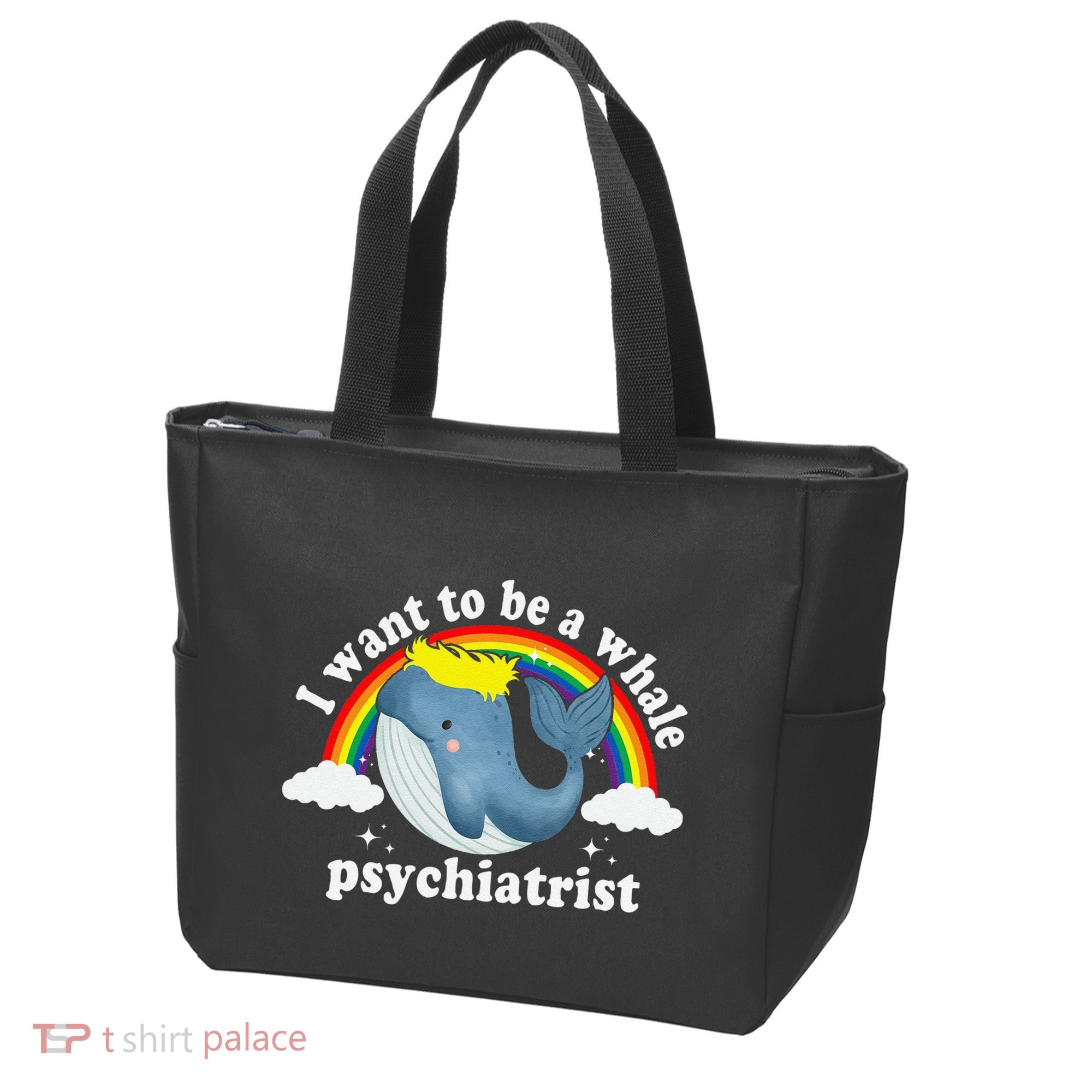 I Want To Be A Whale Psychiatrist Tote Bag