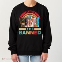 I'm with The Banned Books Lover Women's Sweatshirt thumb 0