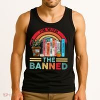 I'm with The Banned Books Lover Tank Top thumb 3