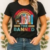 I'm with The Banned Books Lover Women's T-Shirt thumb 2