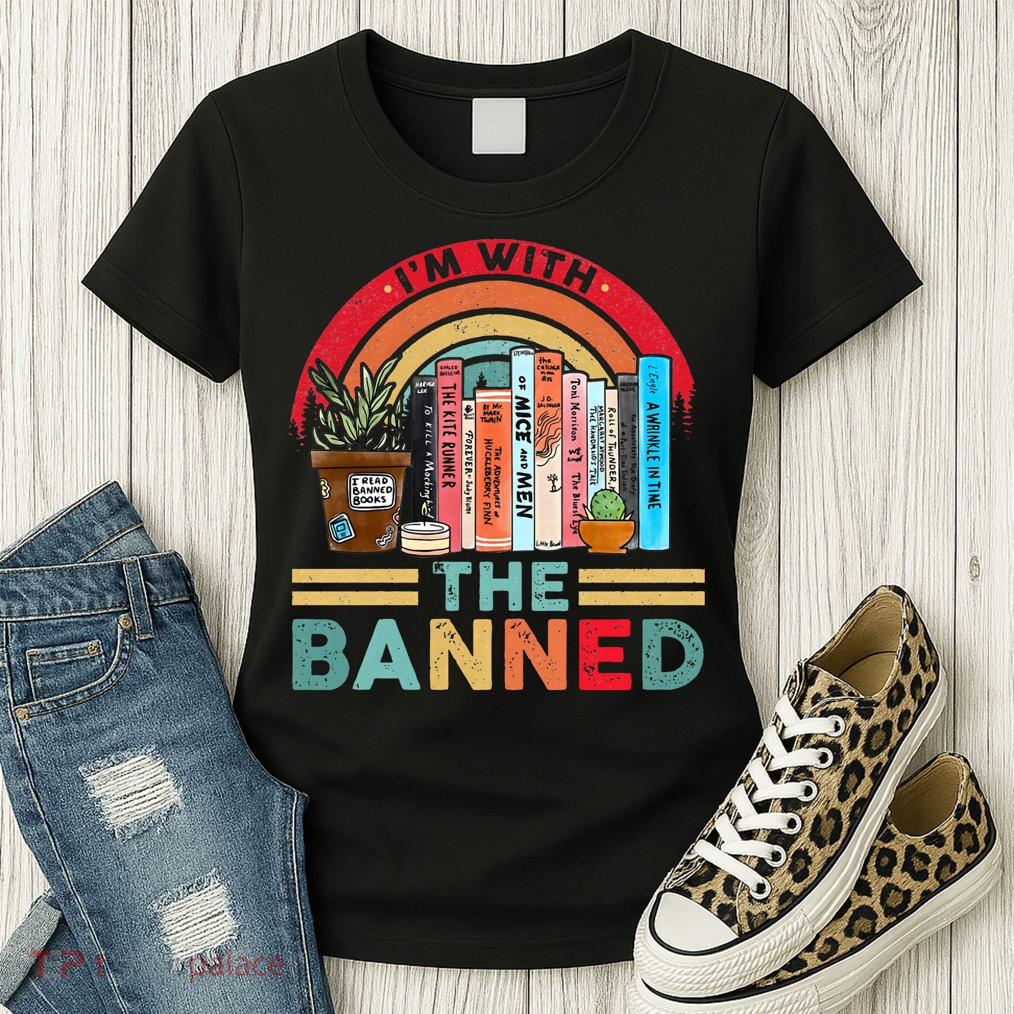 I'm with The Banned Books Lover Women's T-Shirt