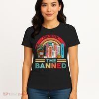 I'm with The Banned Books Lover Women's T-Shirt thumb 4