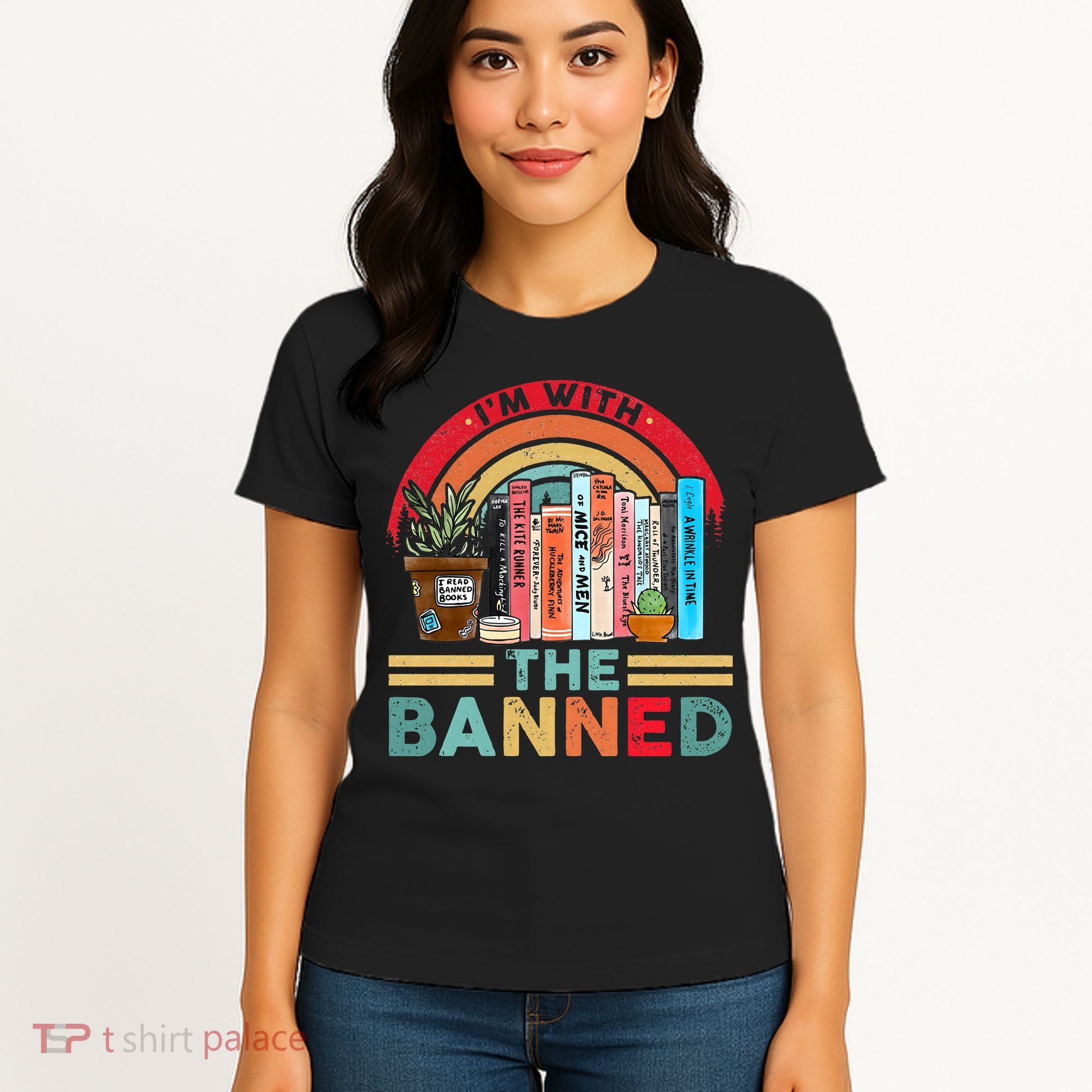 I'm with The Banned Books Lover Women's T-Shirt