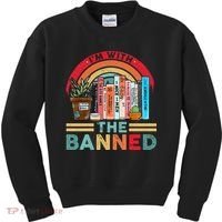 I'm with The Banned Books Lover Kids Sweatshirt thumb 0
