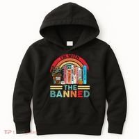 I'm with The Banned Books Lover Kids Hoodie thumb 0