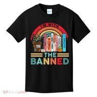 I'm with The Banned Books Lover Kids T-Shirt thumb 0