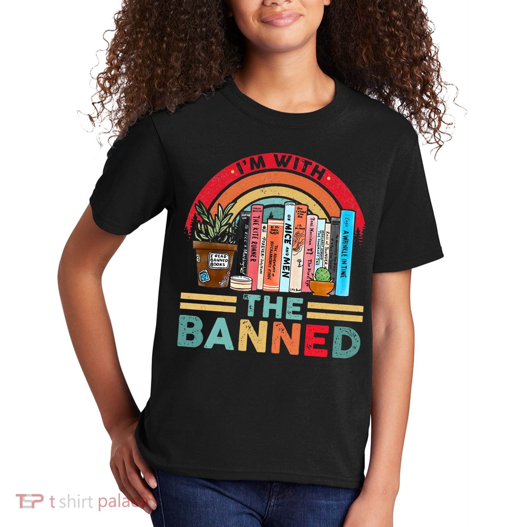 I'm with The Banned Books Lover Kids T-Shirt