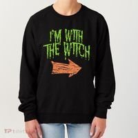 Im With The Witch Husband Halloween Costume Couple Women's Sweatshirt thumb 0