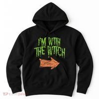 Im With The Witch Husband Halloween Costume Couple Hoodie thumb 0