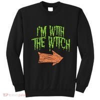 Im With The Witch Husband Halloween Costume Couple Sweatshirt thumb 0
