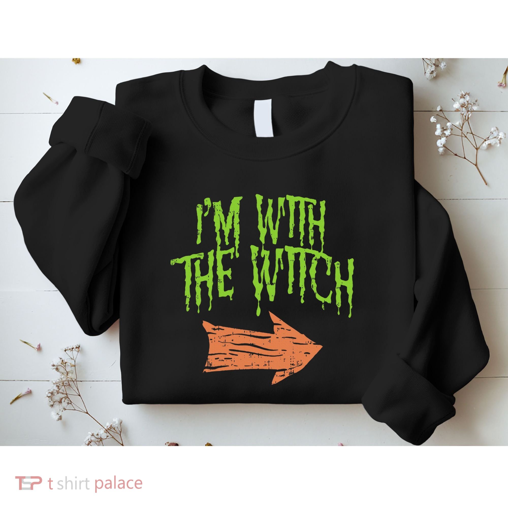 Im With The Witch Husband Halloween Costume Couple Sweatshirt