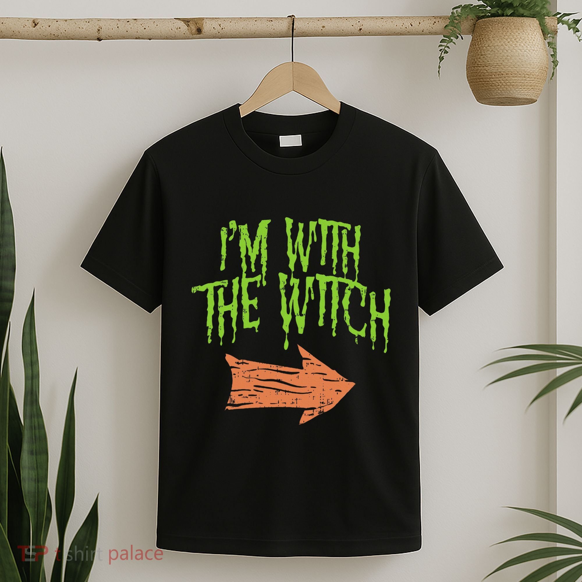Im With The Witch Husband Halloween Costume Couple T-Shirt