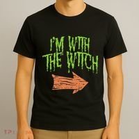 Im With The Witch Husband Halloween Costume Couple T-Shirt thumb 3