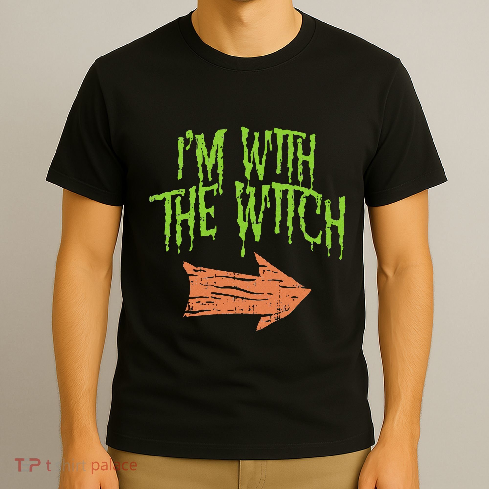 Im With The Witch Husband Halloween Costume Couple T-Shirt