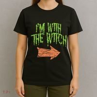 Im With The Witch Husband Halloween Costume Couple T-Shirt thumb 4