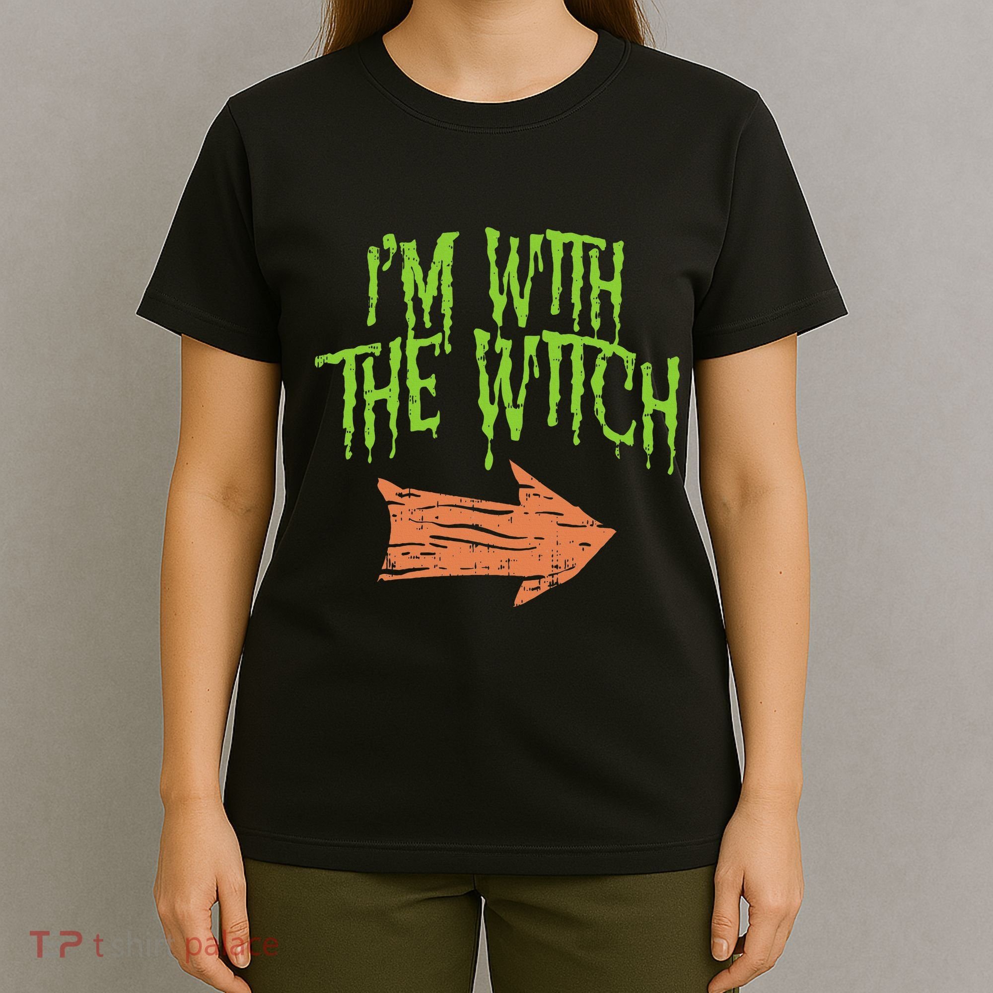 Im With The Witch Husband Halloween Costume Couple T-Shirt