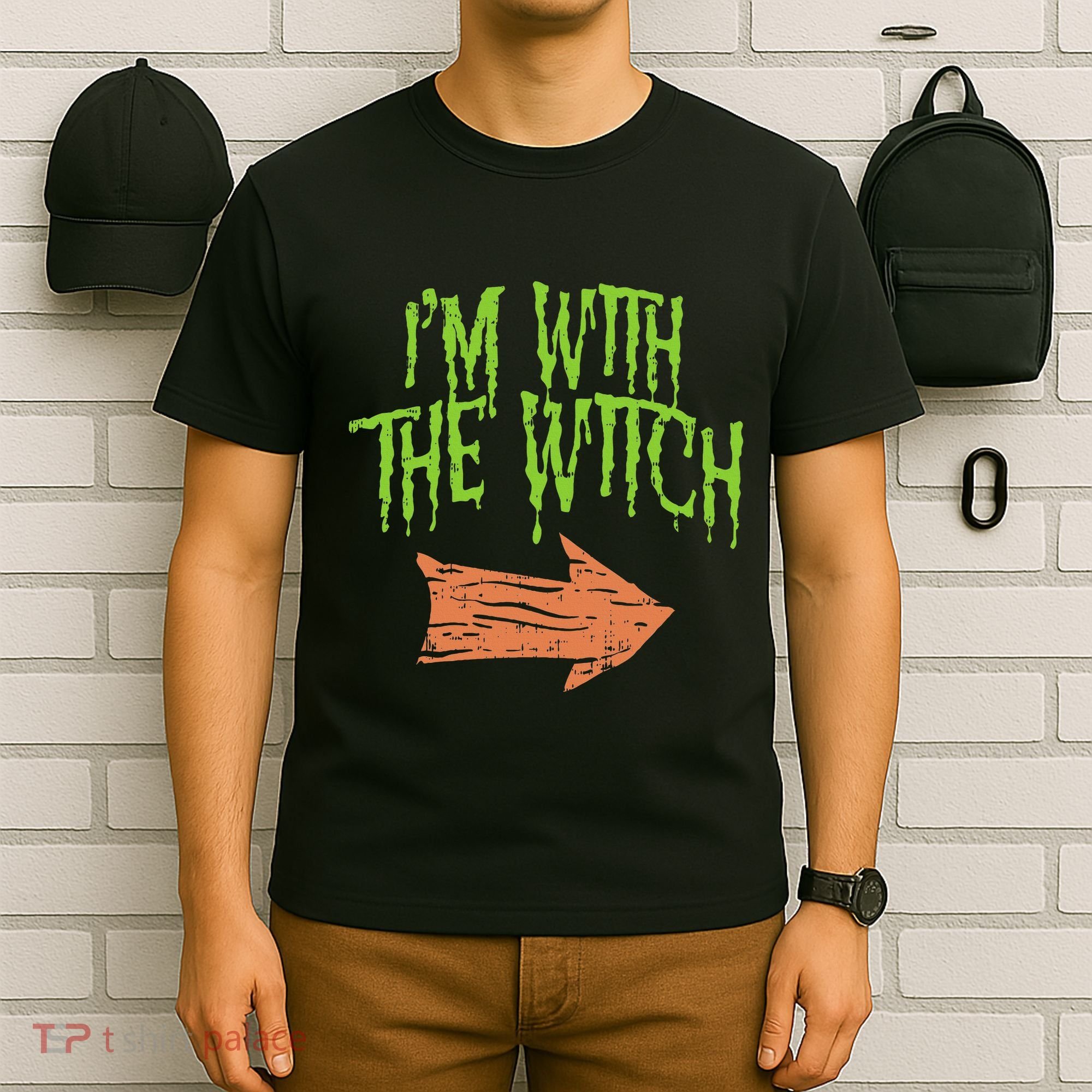 Im With The Witch Husband Halloween Costume Couple T-Shirt