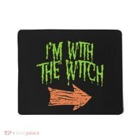 Im With The Witch Husband Halloween Costume Couple Mousepad thumb 0
