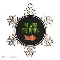 Im With The Witch Husband Halloween Costume Couple Ornament thumb 0