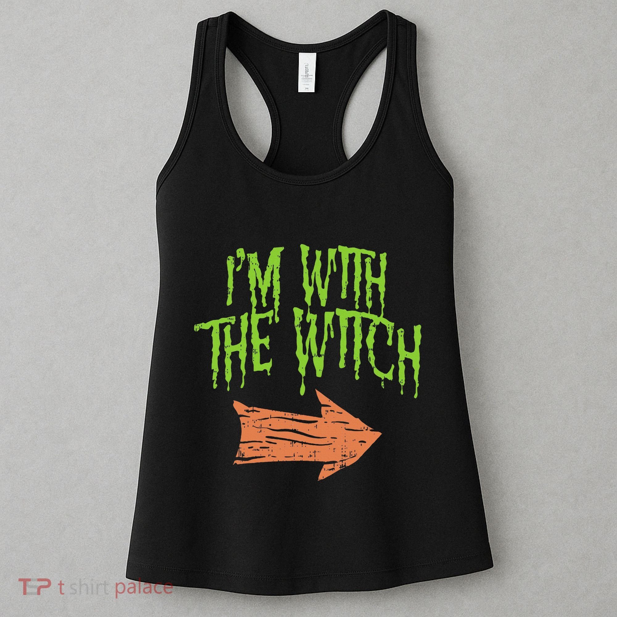Im With The Witch Husband Halloween Costume Couple Women's Tank Top