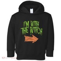 Im With The Witch Husband Halloween Costume Couple Toddler Hoodie thumb 0