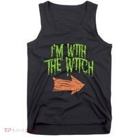 Im With The Witch Husband Halloween Costume Couple Tank Top thumb 0
