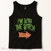 Im With The Witch Husband Halloween Costume Couple Tank Top thumb 2