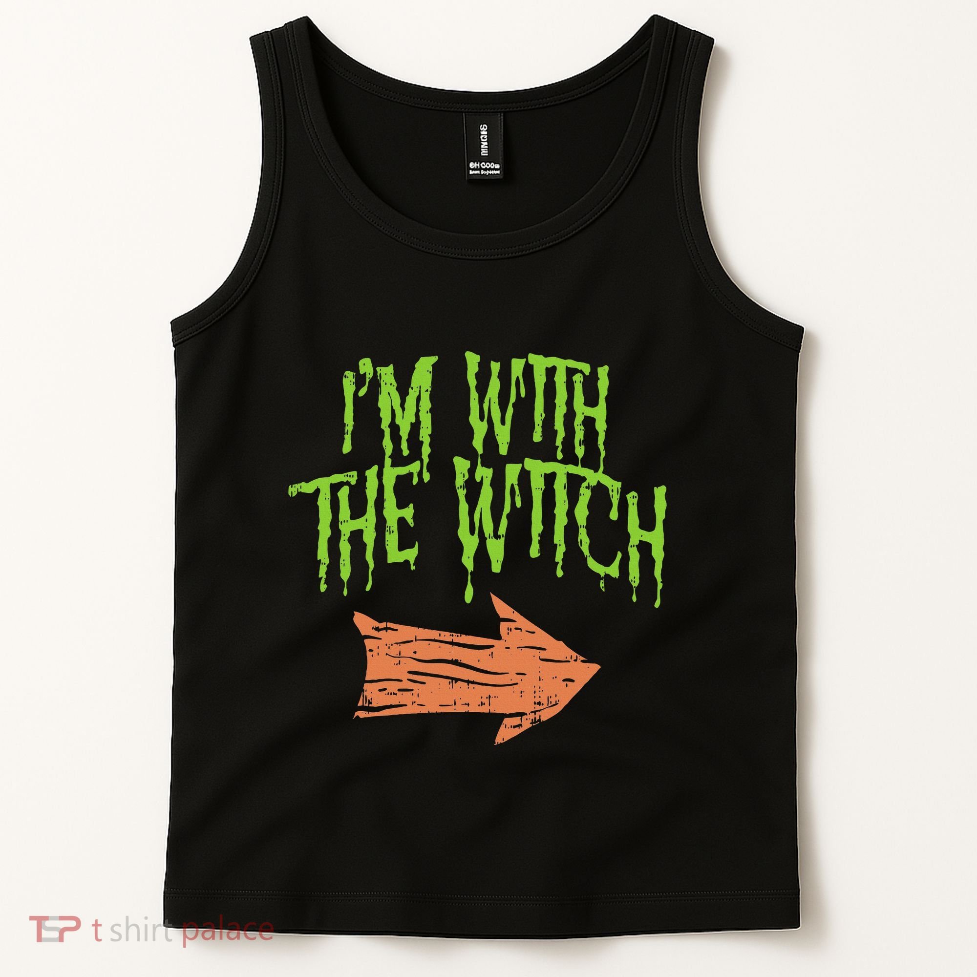 Im With The Witch Husband Halloween Costume Couple Tank Top