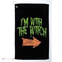 Im With The Witch Husband Halloween Costume Couple Golf Towel thumb 0