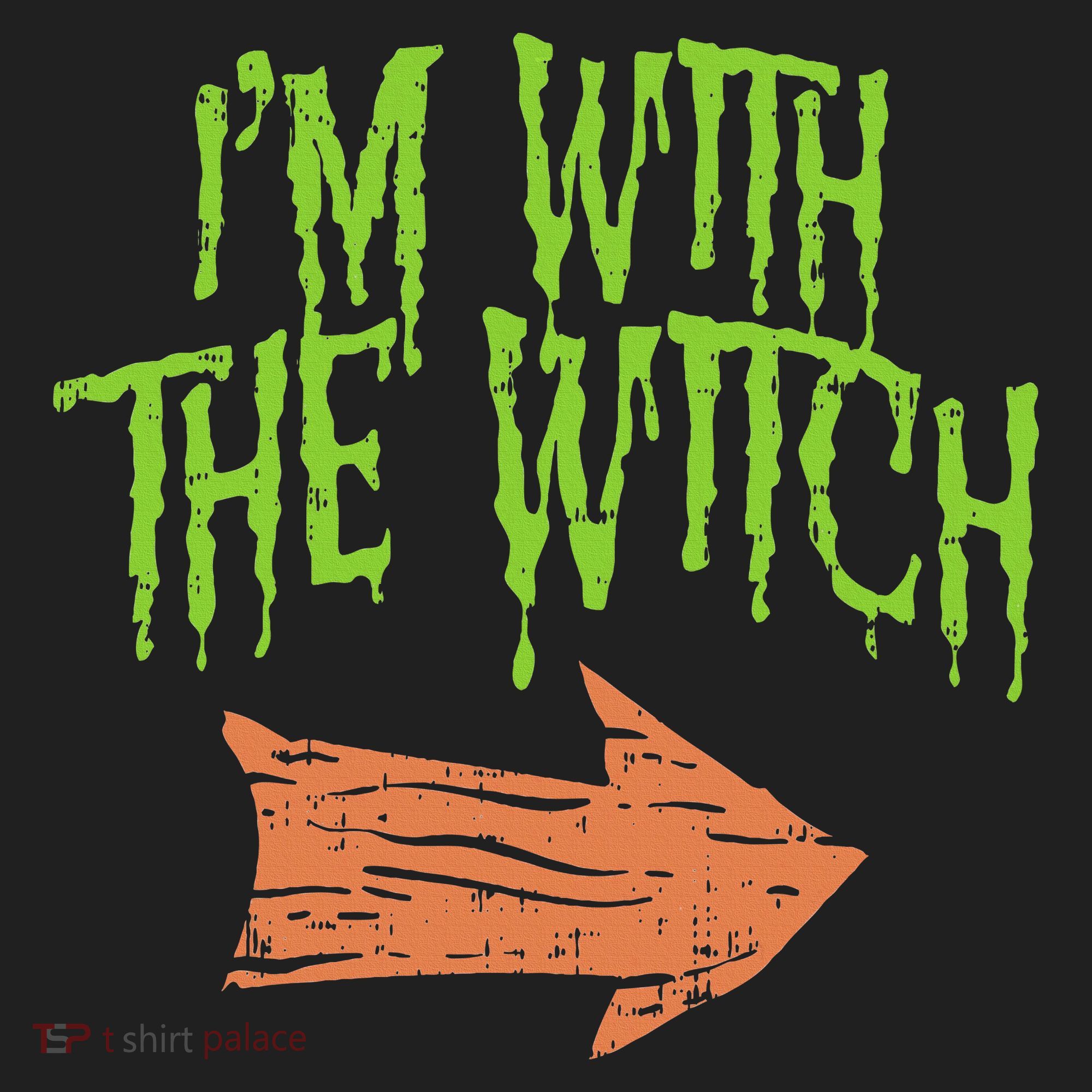 Im With The Witch Husband Halloween Costume Couple Golf Towel