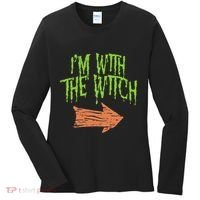 Im With The Witch Husband Halloween Costume Couple Women's Long Sleeve Shirt thumb 0