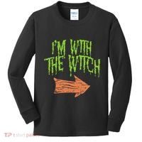 Im With The Witch Husband Halloween Costume Couple Kids Long Sleeve Shirt thumb 0