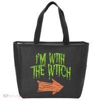 Im With The Witch Husband Halloween Costume Couple Tote Bag thumb 0