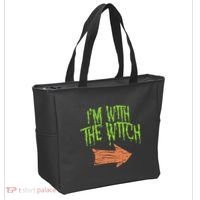 Im With The Witch Husband Halloween Costume Couple Tote Bag thumb 2