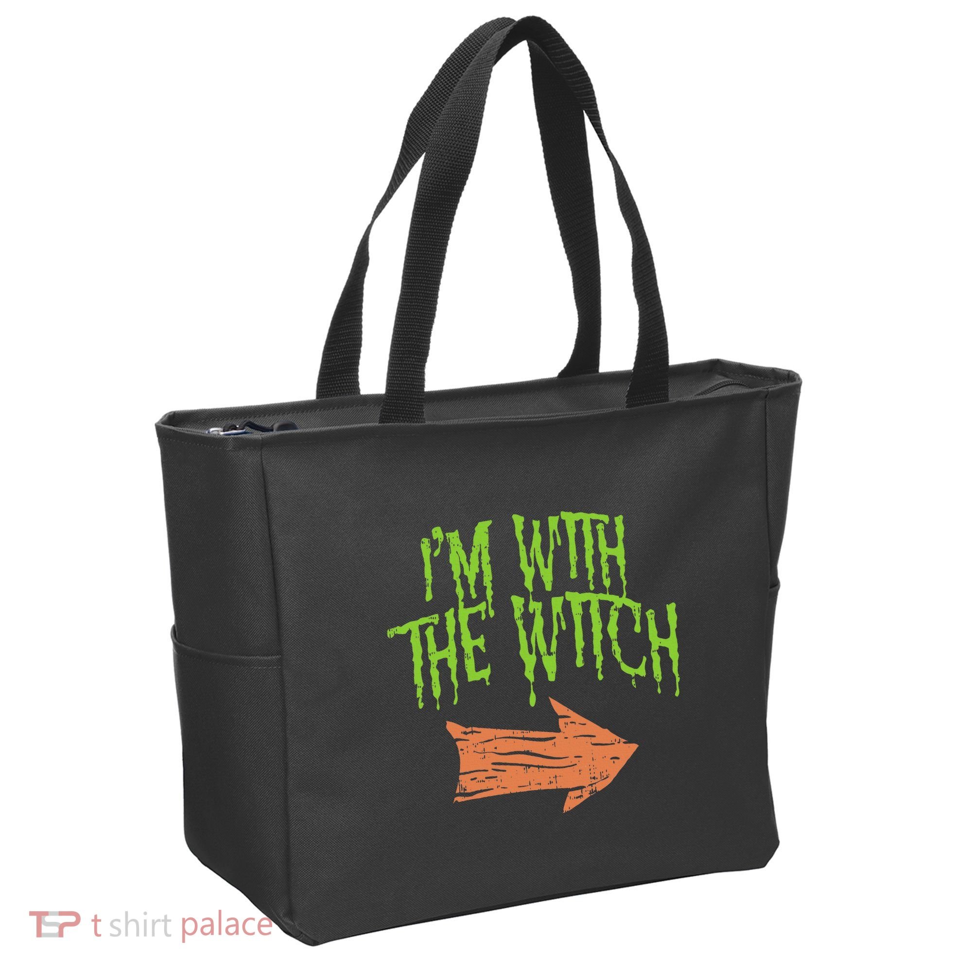 Im With The Witch Husband Halloween Costume Couple Tote Bag