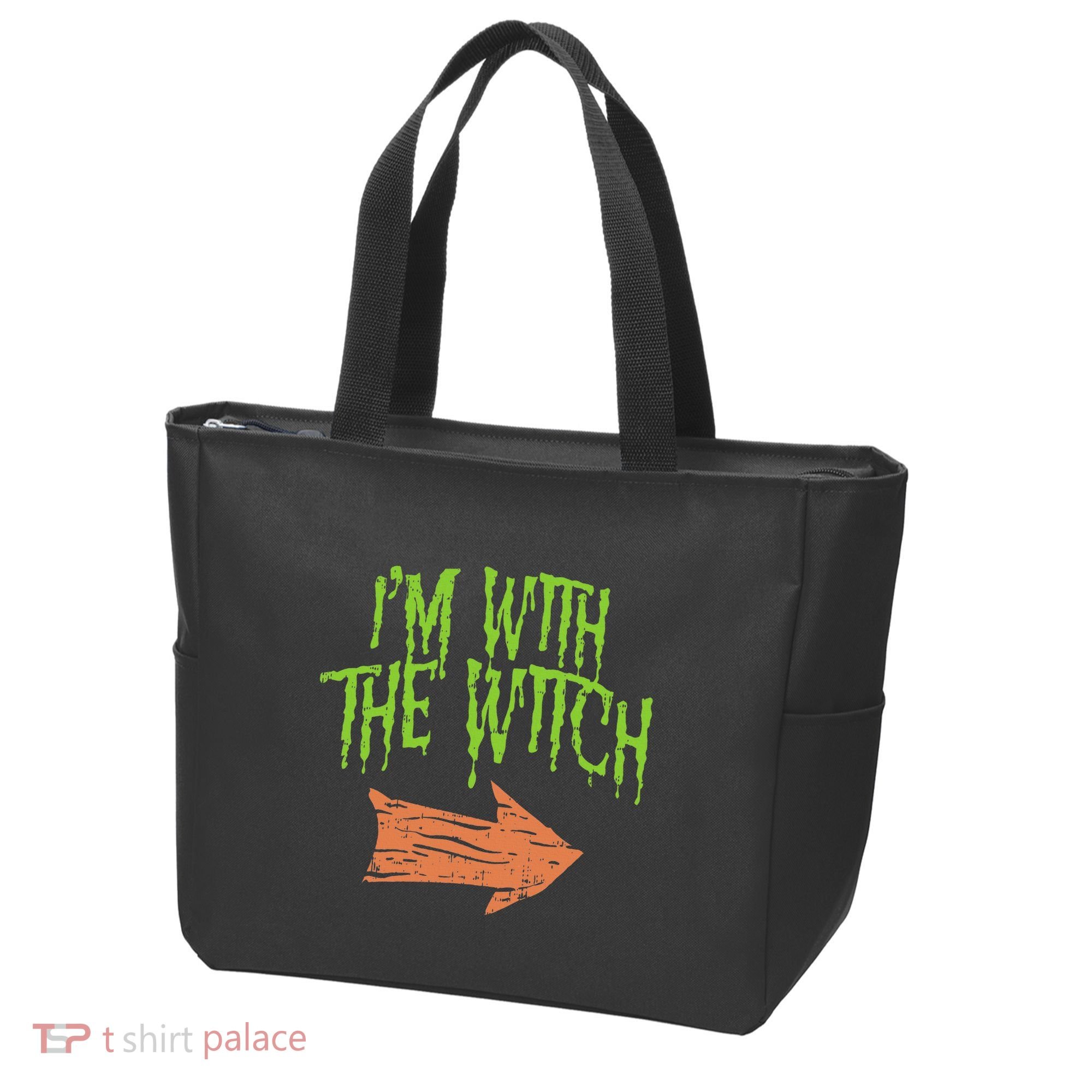 Im With The Witch Husband Halloween Costume Couple Tote Bag