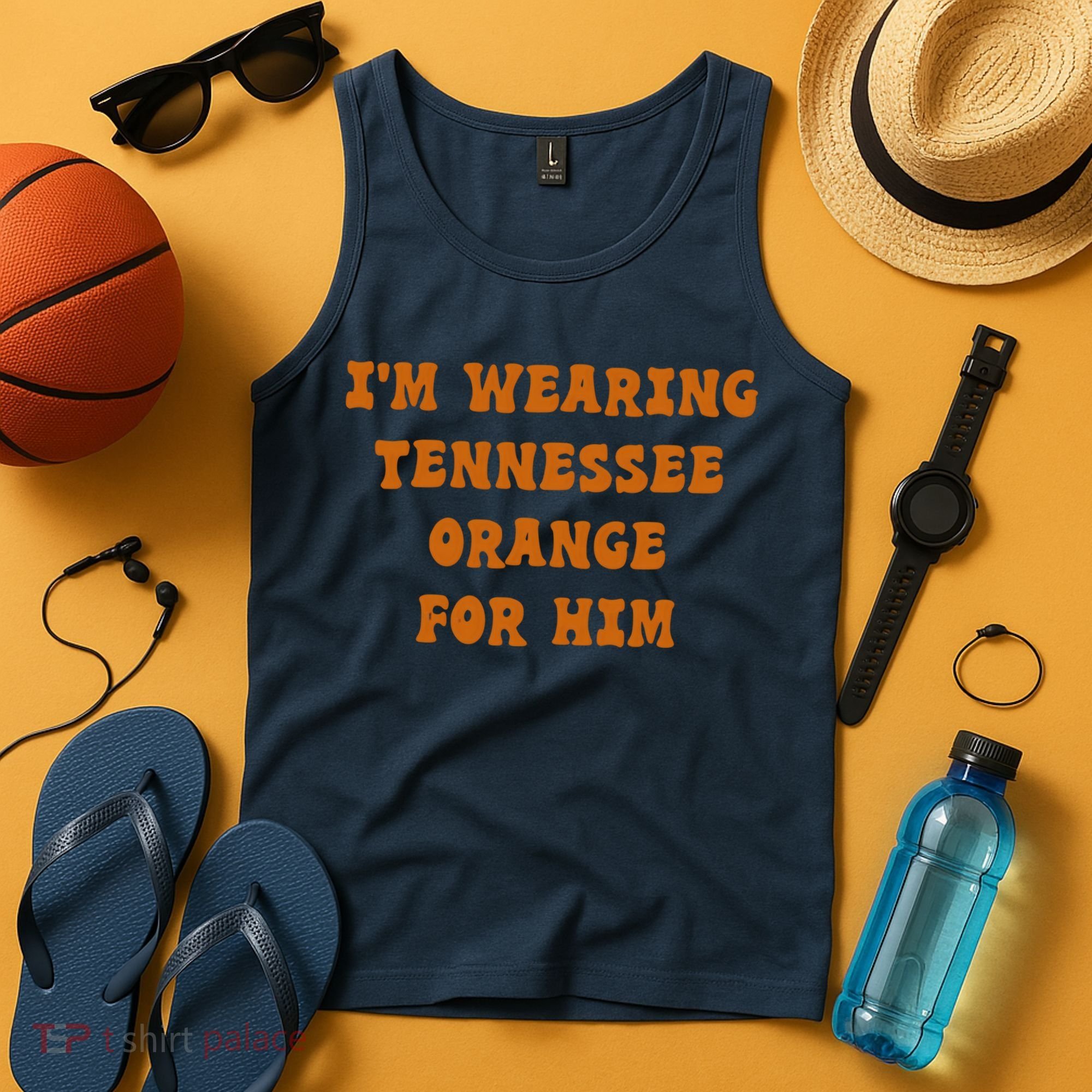 I'm wearing Tennessee orange for him Tank Top