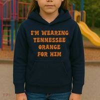 I'm wearing Tennessee orange for him Kids Hoodie thumb 3