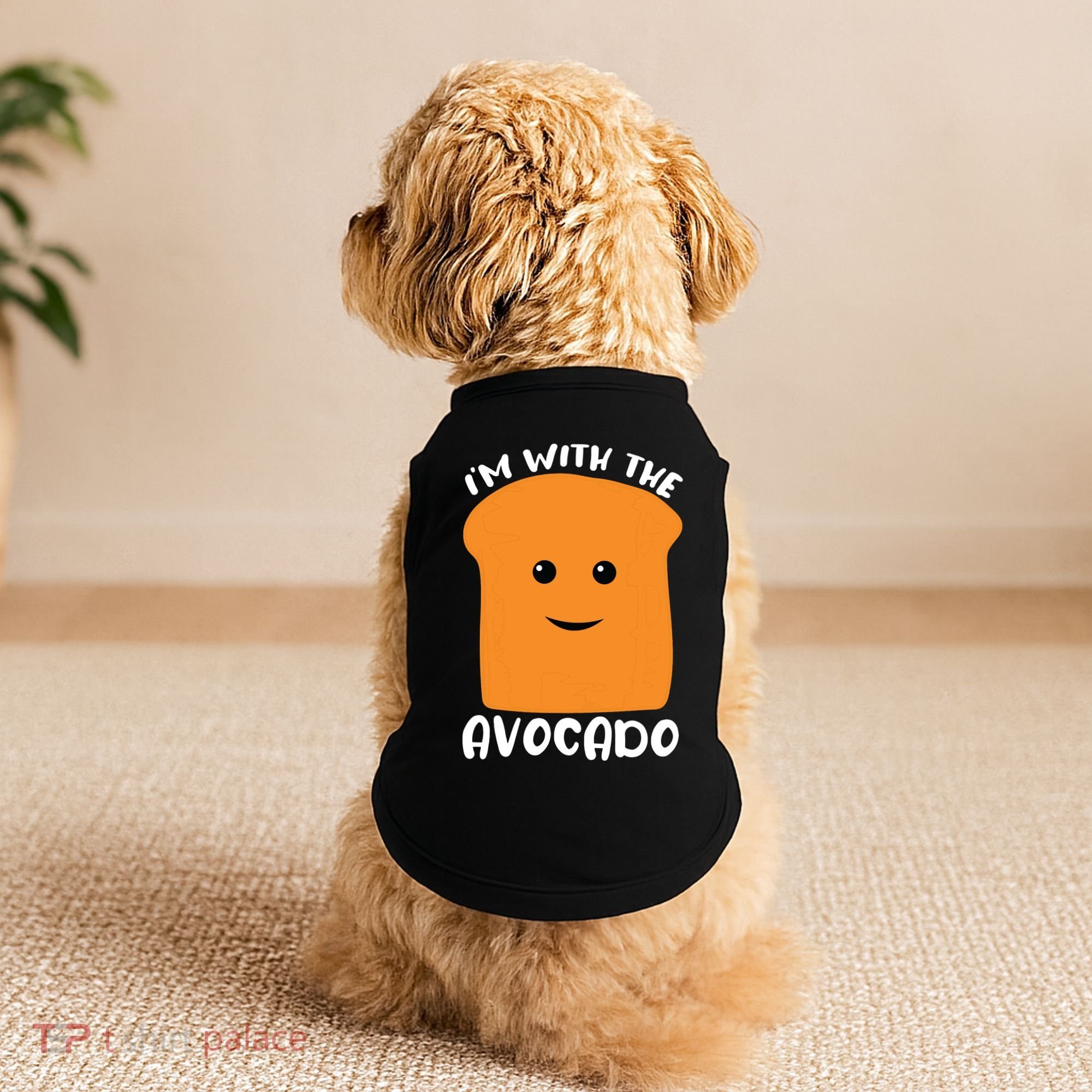 Im With The Avocado Toast Doggie Tank