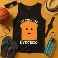 Im With The Avocado Toast Tank Top thumb 4
