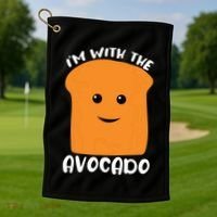 Im With The Avocado Toast Golf Towel thumb 1