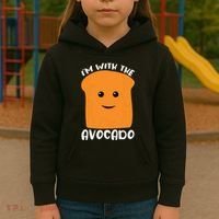 Im With The Avocado Toast Kids Hoodie thumb 3