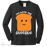 Im With The Avocado Toast Kids Long Sleeve Shirt thumb 0
