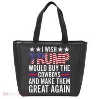 I Wish Trump Would Buy The Cowboys Make Them Great Again Tote Bag thumb 0