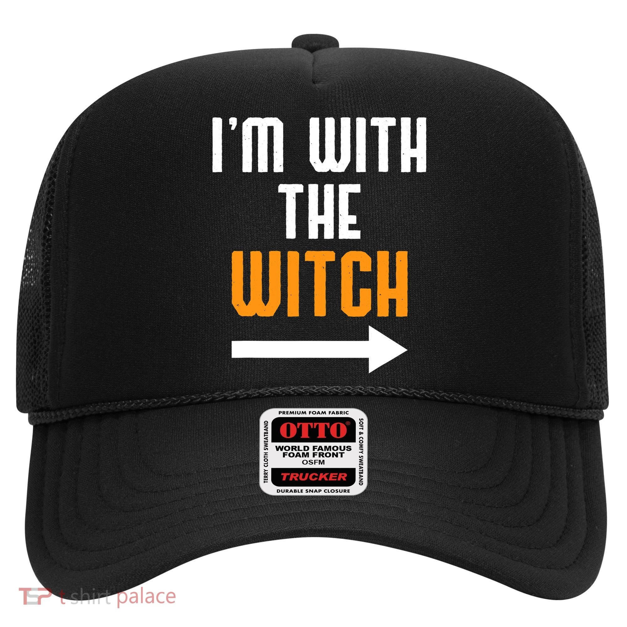I'm With The Witch Funny Halloween Costume Hat
